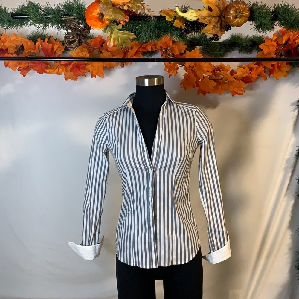 H&M stripped button down, size 2